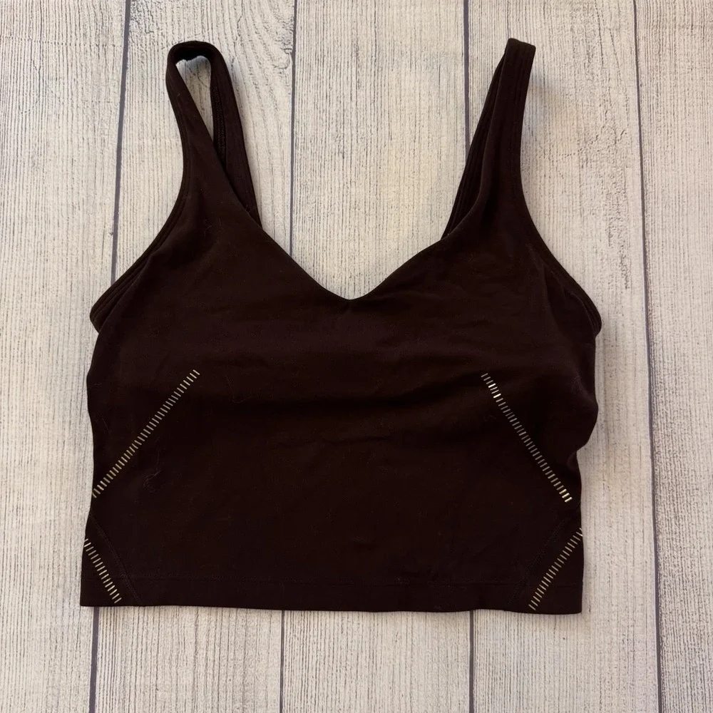 Lululemon Align Special Edition Align Tank Top Gold Size 4 French Press Women's